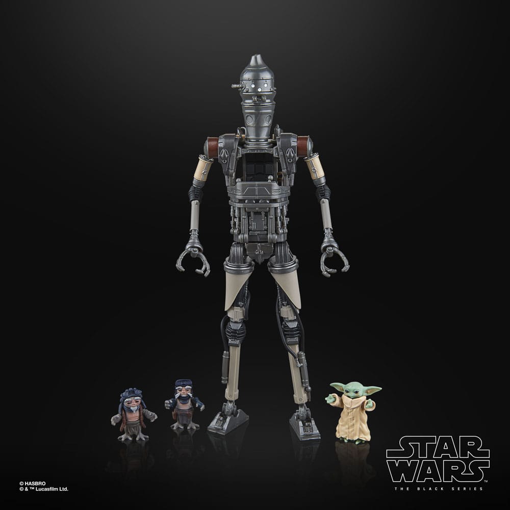 STAR WARS The Black Series IG-12 & Grogu, The Mandalorian Deluxe Collectible 6 Inch Actiefiguur 2-Pack STAR WARS The Black Series IG-12 & Grogu, The Mandalorian Deluxe Collectible 6 Inch Actiefiguur 2-Pack