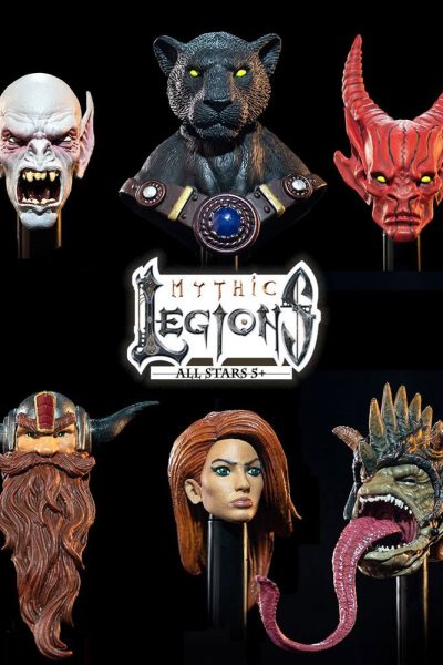 Set De Accesorios Heads Pack 1 – Mythic Legions: All Stars 5+ – Accesorios Mythic Legions