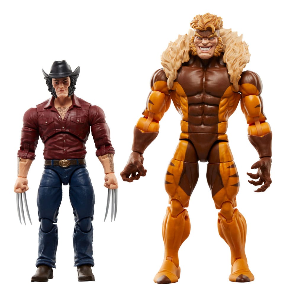 Pack de 2 Figuras Marvel's Logan & Sabretooth - Wolverine 50th ...