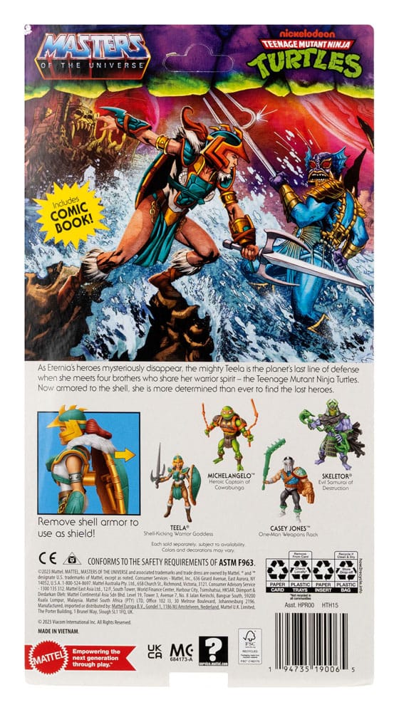 Teela MOTU x TMNT: Turtles of Grayskull Figura 14 cm - ActionToys.es