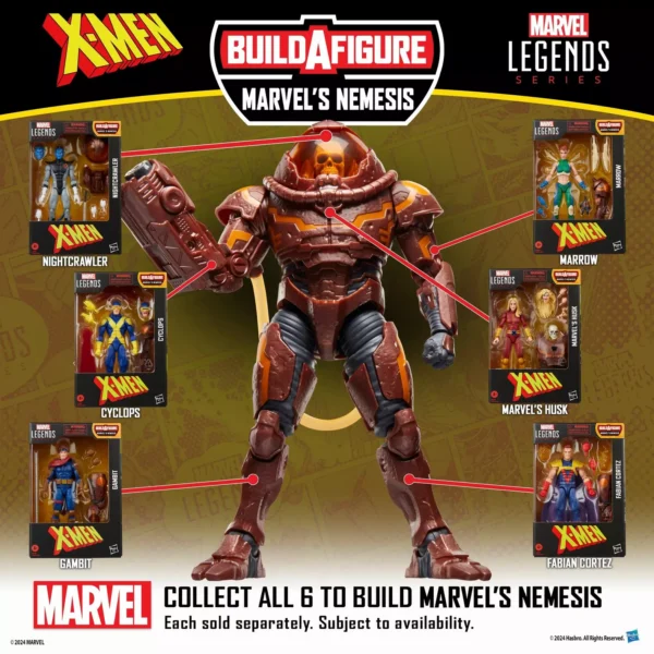 Wolverine X-Men Marvel Legends Figura 15 cm (BAF: Marvel's Nemesis