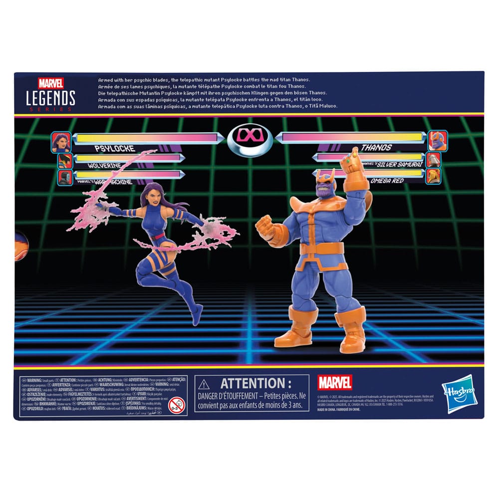 Psylocke vs. Thanos Marvel Legends Gamerverse Pack de 2 Figuras 15