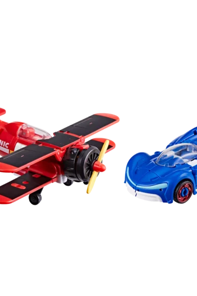 Sonic the Hedgehog x Transformers Wingtail and Blue Booster Transformers Collaborative Figuras de acción